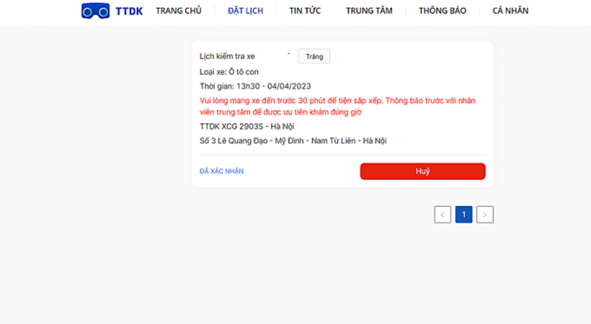 Đăng Ký Lịch Đăng Kiểm Online