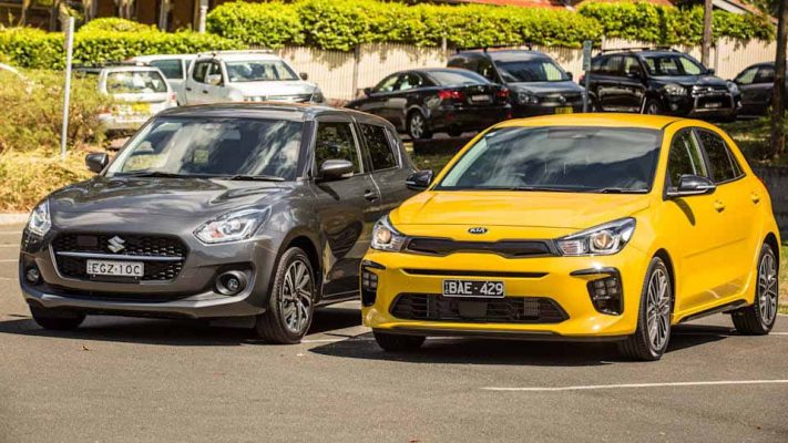 Suzuki Swift và Kia Rio