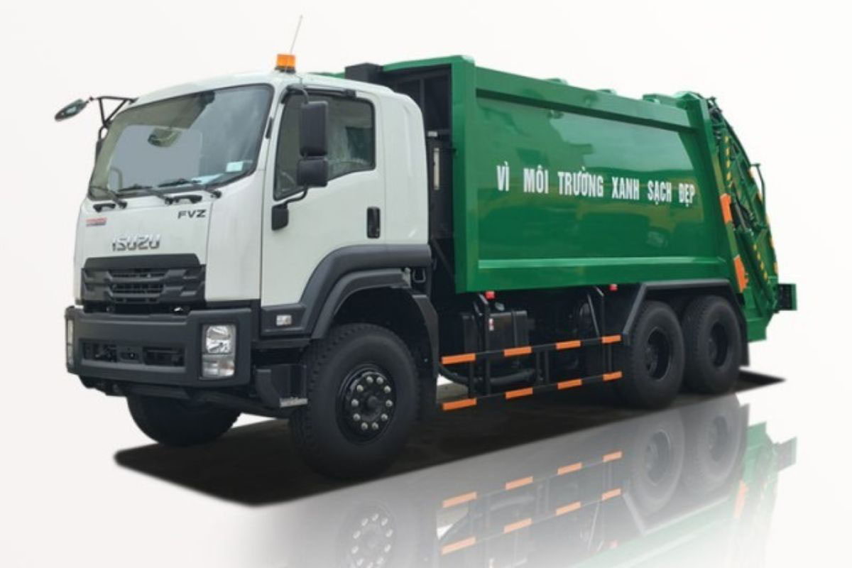 Xe chở rác chuyên dụng trong thành phố