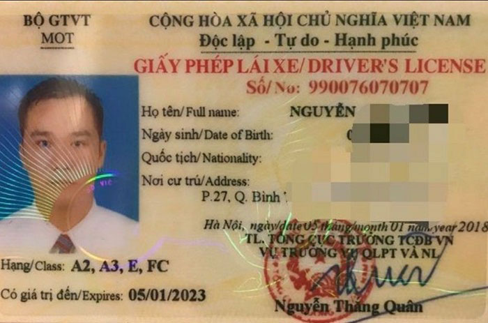 các loại bằng lái xe phổ biến tại Việt Nam