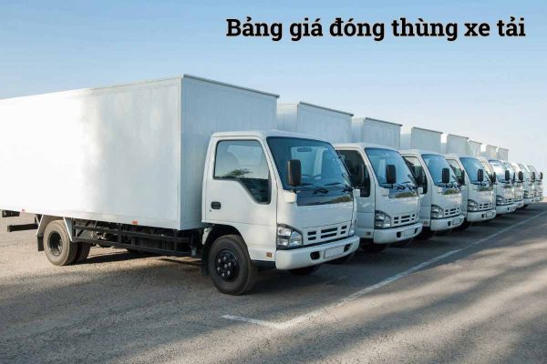 Bảng giá đóng thùng xe tải