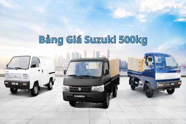 Bảng giá xe tải Suzuki 500kg mới nhất