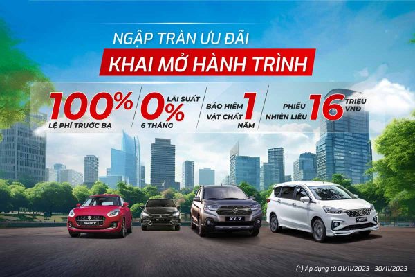 Khuyến mãi tháng 11 xe du lịch tại Suzuki Bình Dương Ngôi Sao