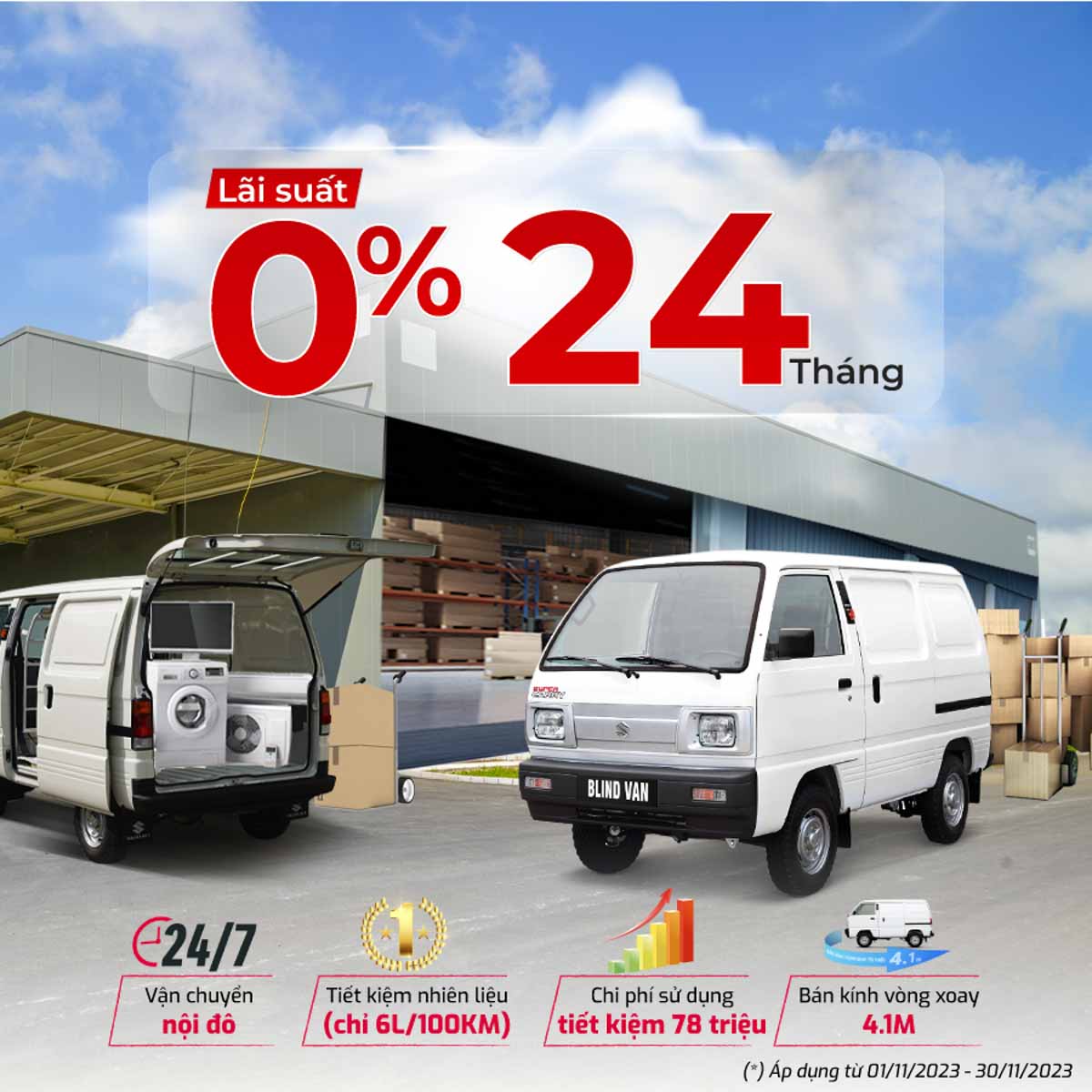 Khuyến mãi tháng 11 xe thương mại lên tới 35 triệu tiền mặt
